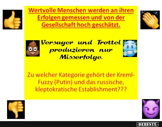 Putin unds seine weltbewegenden Erfolge - Lustige Bilder | DEBESTE.de