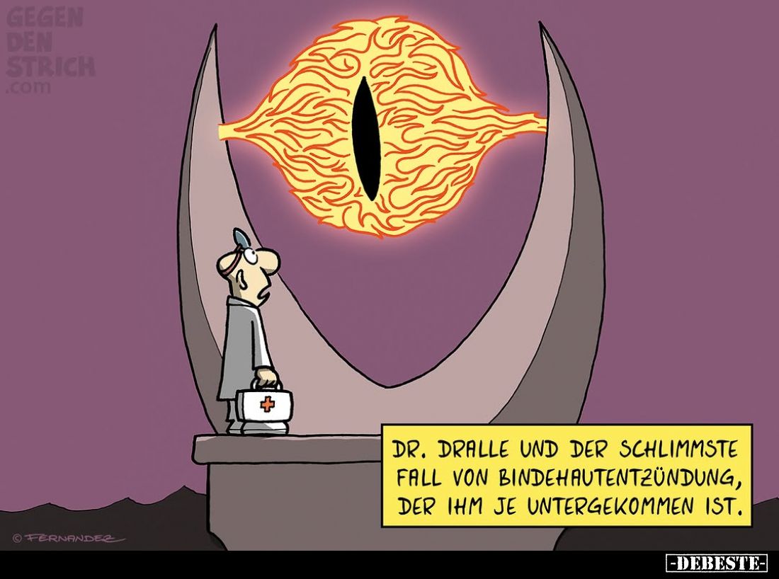 Dr. Dralle und der schlimmste Fall von Bindehautentzündung, der ihm je untergekommen ist.