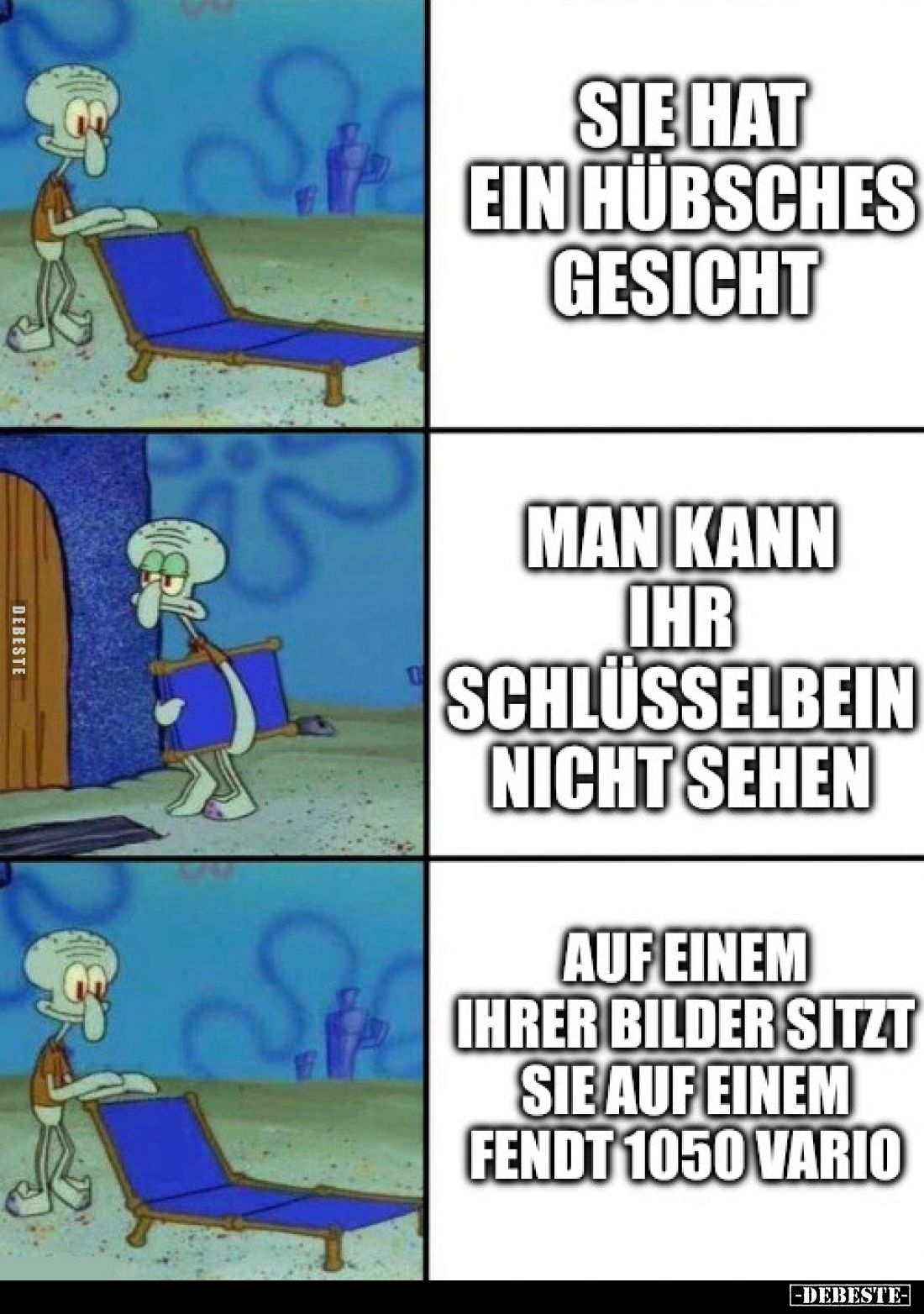 Sie hat ein hübsches Gesicht.

Man kann ihr Schlüsselbein nicht sehen.

Auf einem ihrer Bilder sitzt sie auf einem Fendt ...