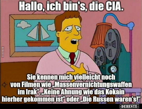 Hallo, ich bin's, die CIA... - Lustige Bilder | DEBESTE.de