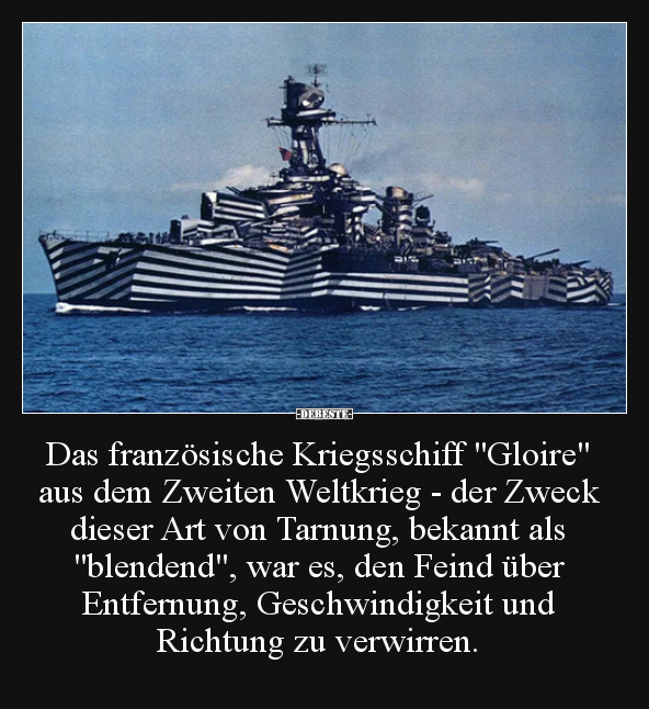Das französische Kriegsschiff "Gloire" aus dem Zweiten.. - Lustige Bilder | DEBESTE.de