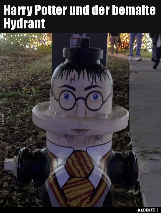 Harry Potter und der bemalte Hydrant..