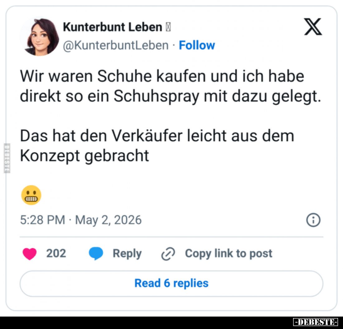 Wir waren Schuhe kaufen und ich habe direkt so ein.. - Lustige Bilder | DEBESTE.de