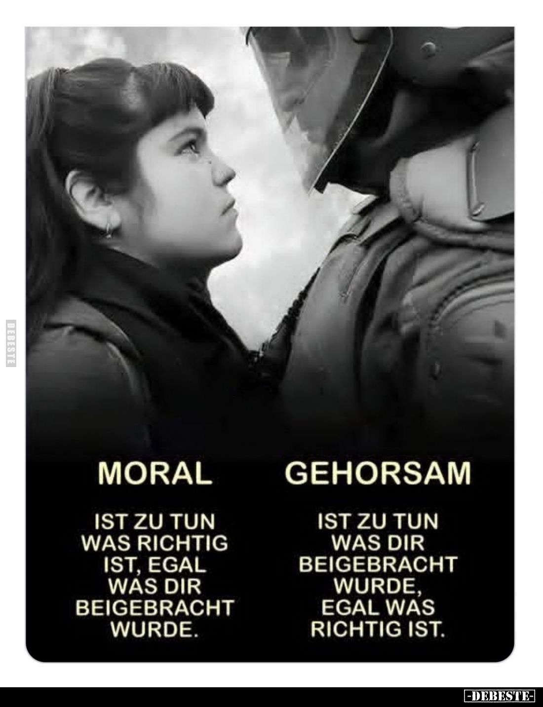 Moral ist zu tun was richtig ist... - Lustige Bilder | DEBESTE.de