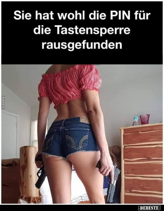 Sie hat wohl die PIN für die Tastensperre rausgefunden... - Lustige Bilder | DEBESTE.de