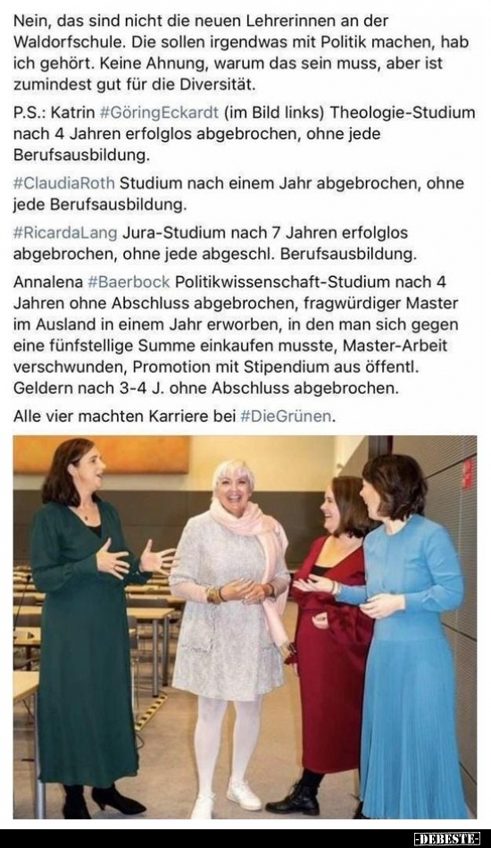 Nein, das sind nicht die neuen Lehrerinnen an der.. - Lustige Bilder | DEBESTE.de