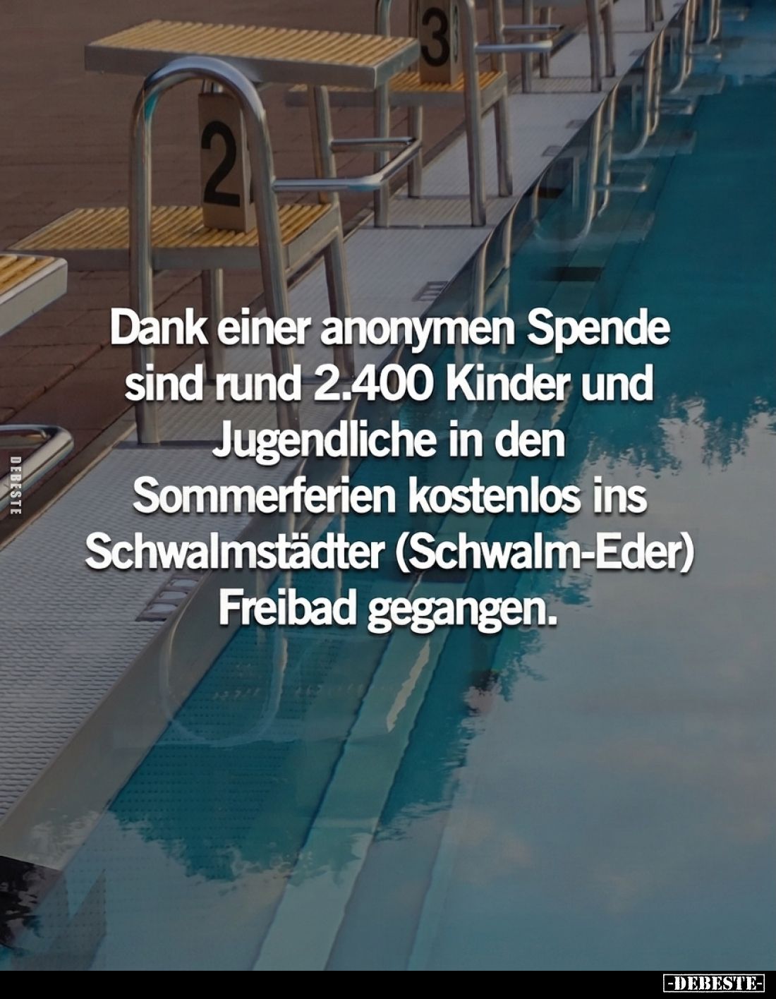 Dank einer anonymen Spende
sind rund 2.400 Kinder und
Jugendliche in den
Sommerferien kostenlos ins
Schwalmstädter (Schwa...