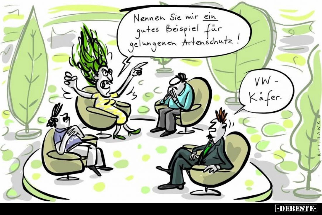 Nennen Sie mir ein
gutes Beispiel für
gelungenen Artenschutz!
-
VW-Käfer.