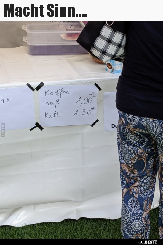 Macht Sinn....