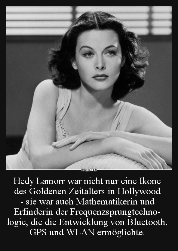 Hedy Lamorr war nicht nur eine Ikone des Goldenen..
