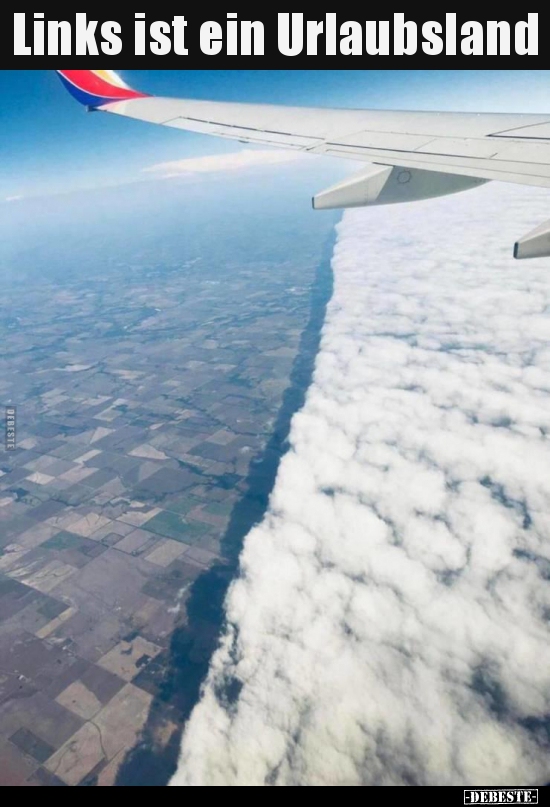 Links ist ein Urlaubsland..