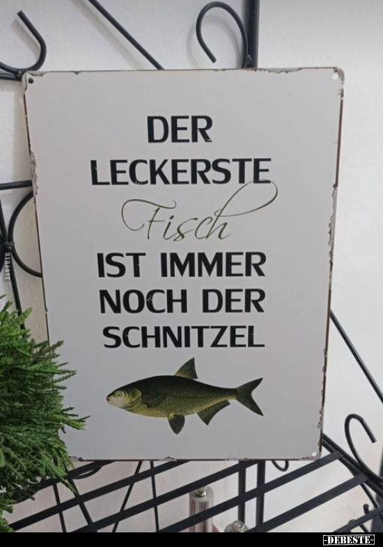 Der leckerste Fisch ist immer noch der Schnitzel.. - Lustige Bilder | DEBESTE.de