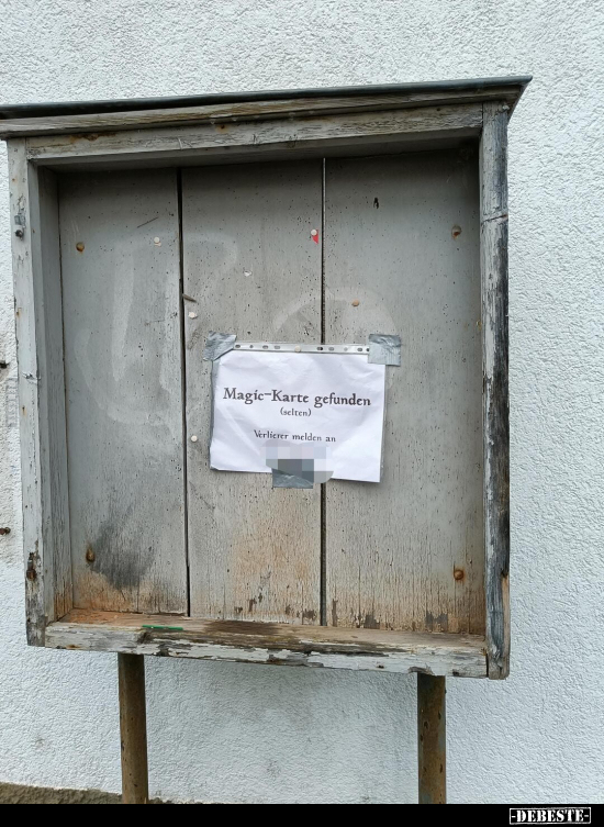 Magic-Karte gefunden