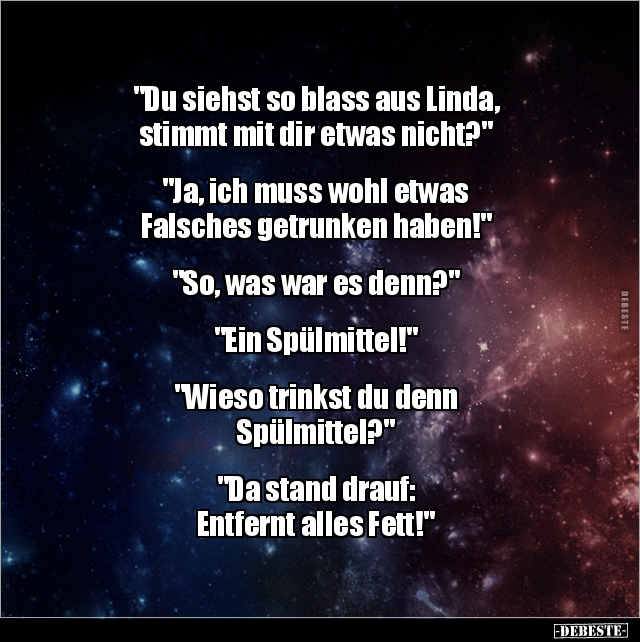 "Du siehst so blass aus Linda, stimmt mit dir etwas.." - Lustige Bilder | DEBESTE.de