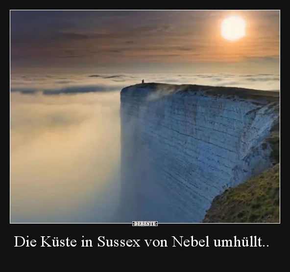 Die Küste in Sussex von Nebel umhüllt.. - Lustige Bilder | DEBESTE.de