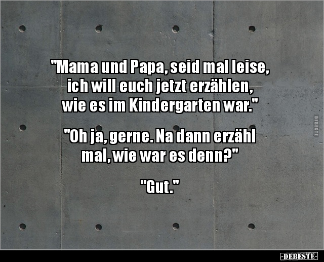 "Mama und Papa, seid mal leise, ich will euch jetzt.." - Lustige Bilder | DEBESTE.de