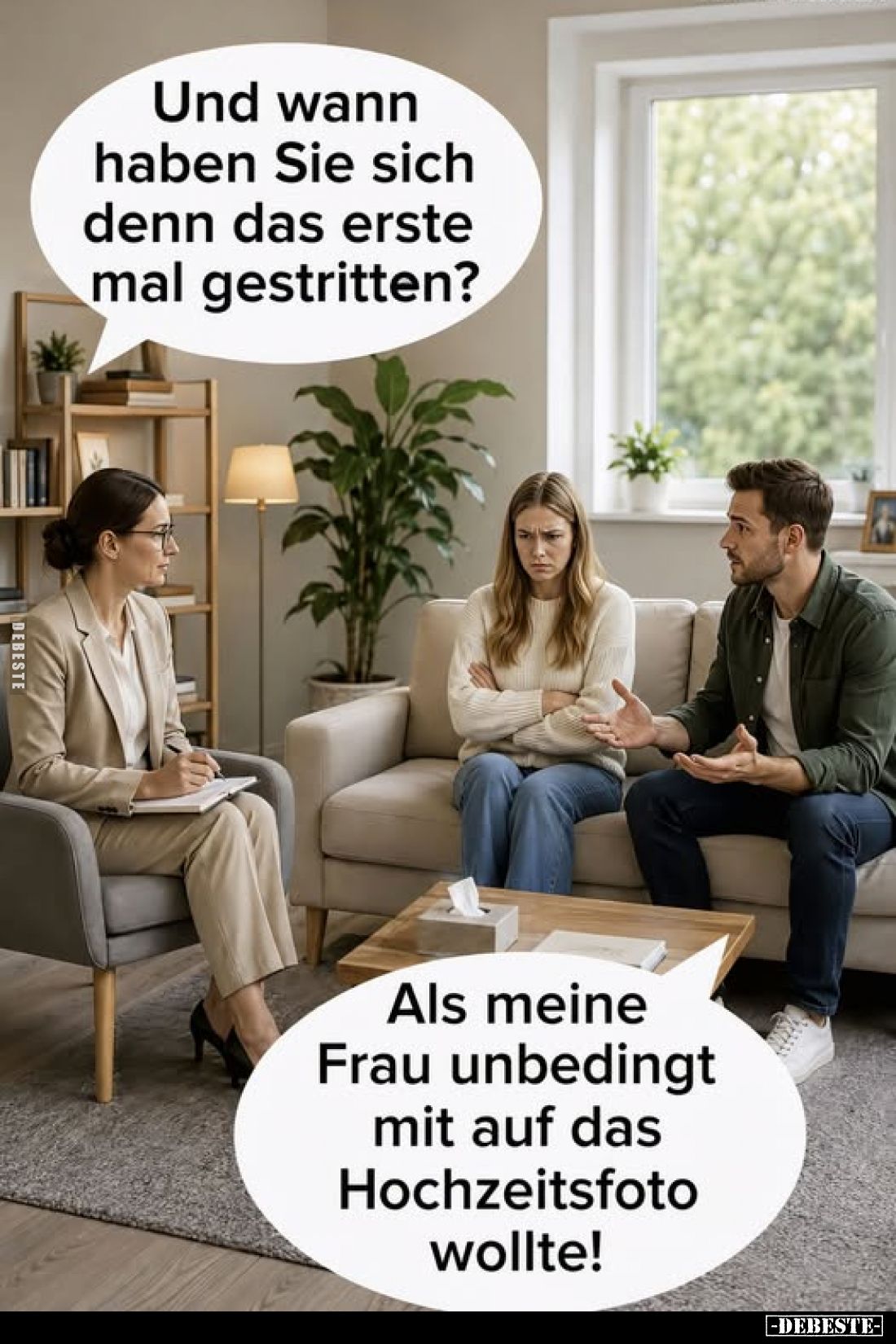 Und wann haben Sie sich denn das erste mal gestritten?.. - Lustige Bilder | DEBESTE.de