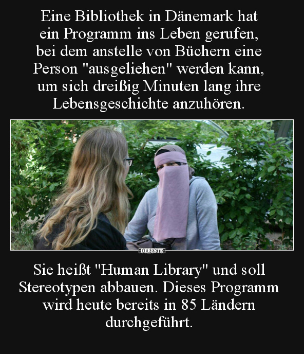 Eine Bibliothek in Dänemark hat ein Programm ins Leben.. - Lustige Bilder | DEBESTE.de