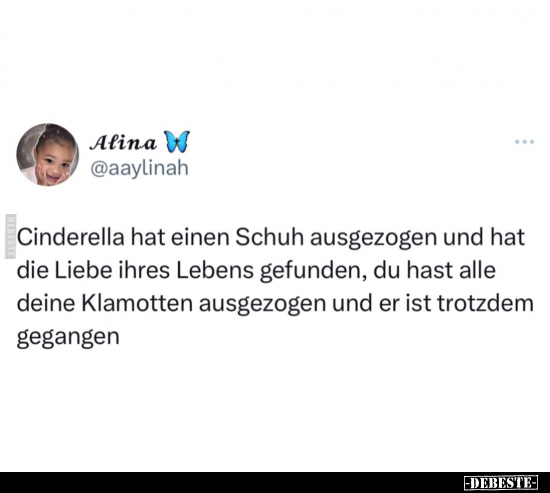 Cinderella hat einen Schuh ausgezogen.. - Lustige Bilder | DEBESTE.de