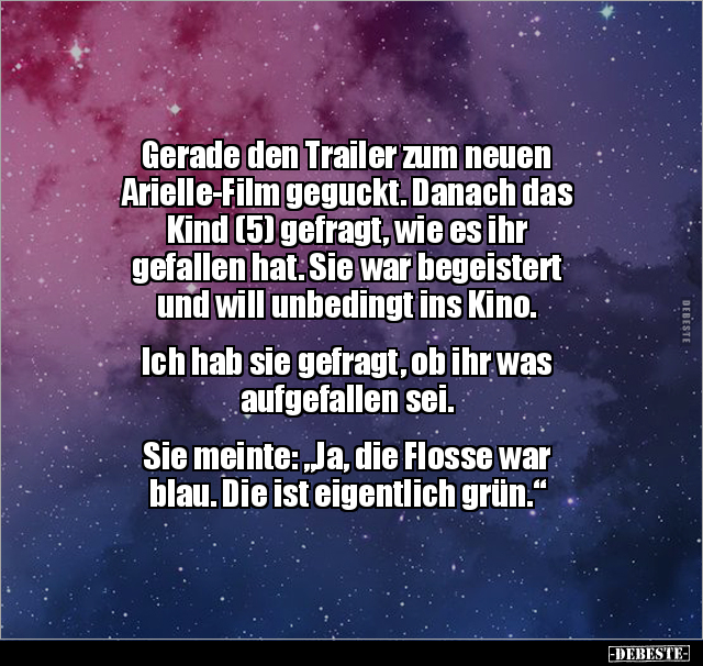 Gerade den Trailer zum neuen Arielle-Film geguckt... - Lustige Bilder | DEBESTE.de