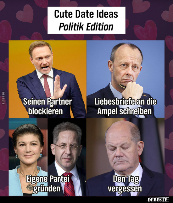 Cute Date Ideas Politik Edition.. - Lustige Bilder | DEBESTE.de