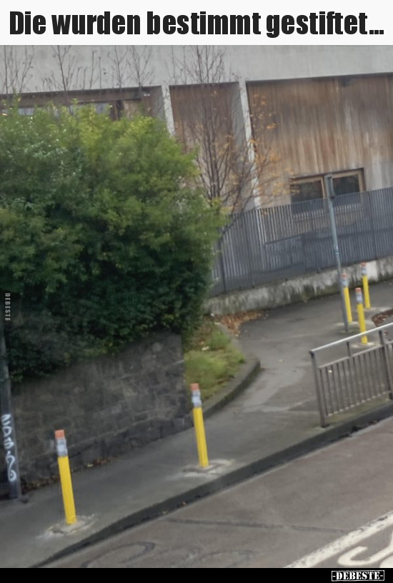 Die wurden bestimmt gestiftet...