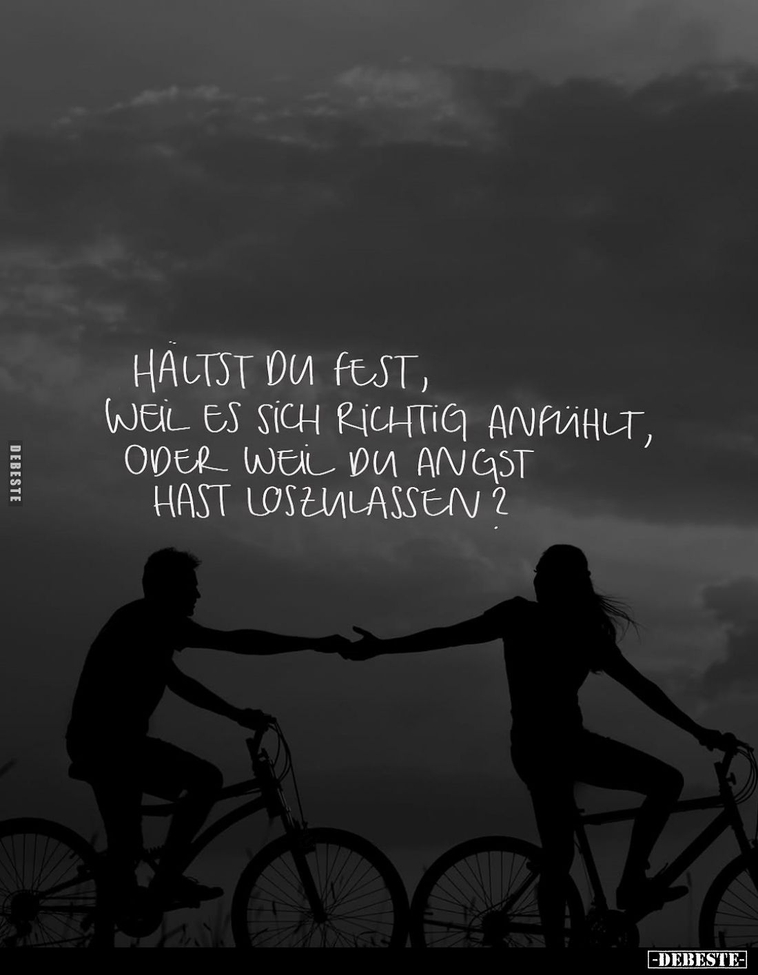 Hältst du fest, weil es sich richtig anfühlt, oder weil du Angst hast loszulassen?