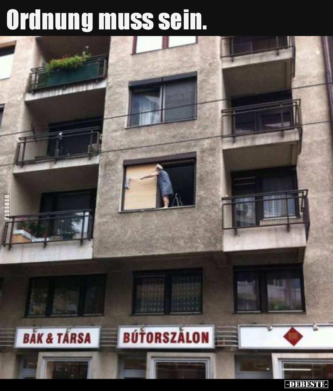 Ordnung muss sein.