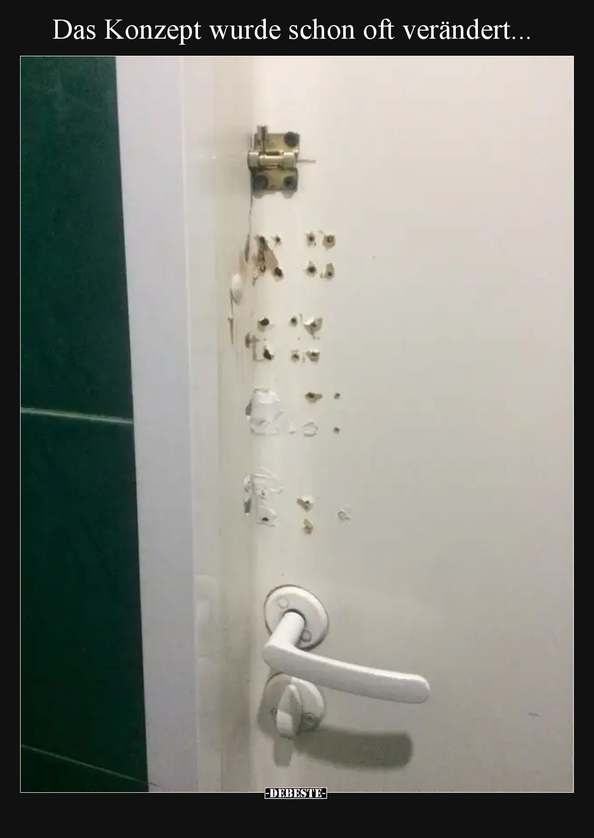 Das Konzept wurde schon oft verändert.