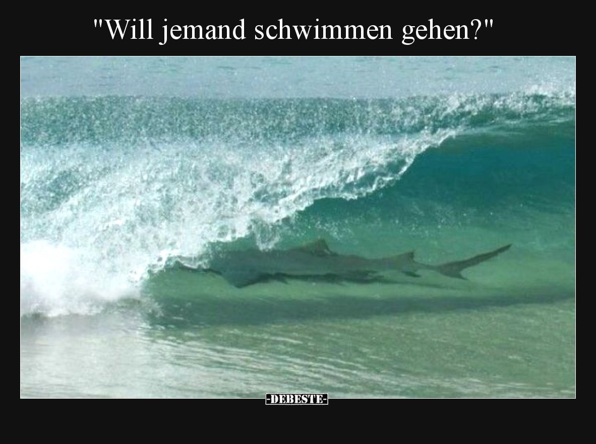 Will jemand schwimmen gehen?