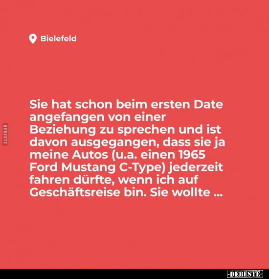 Sie hat schon beim ersten Date angefangen.. - Lustige Bilder | DEBESTE.de