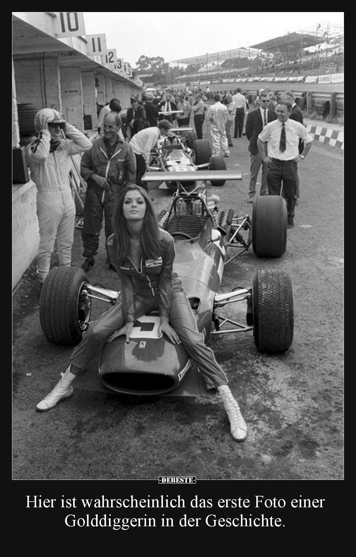 Hier ist wahrscheinlich das erste Foto einer Golddiggerin in der Geschichte.