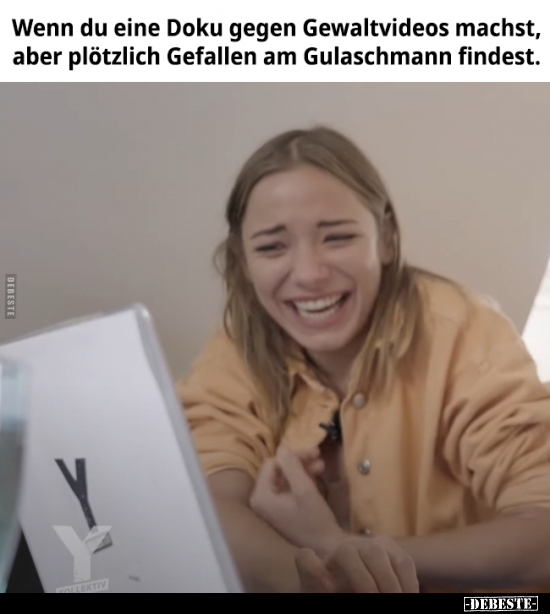 Wenn du eine Doku gegen Gewaltvideos machst, aber plötzlich..