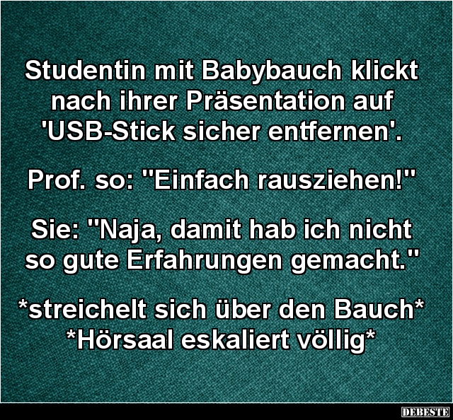 36++ Babybauch sprueche , Studentin mit Babybauch klickt nach ihrer Präsentation.. Lustige Bilder, Sprüche, Witze, echt