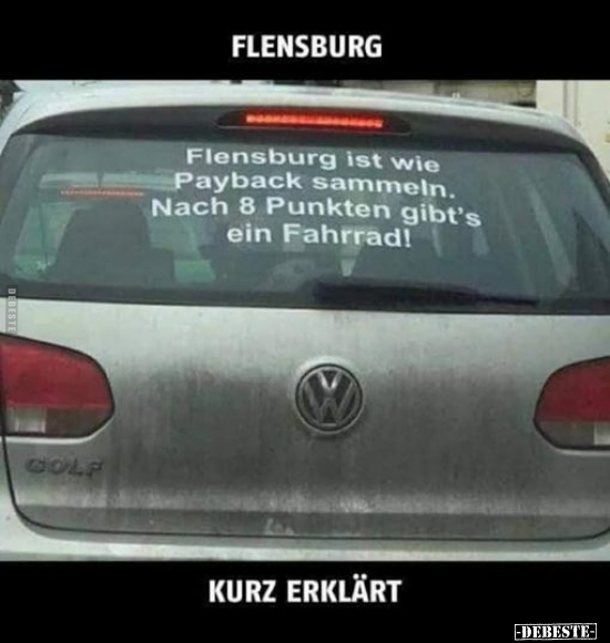 Flensburg kurz erklärt.. - Lustige Bilder | DEBESTE.de
