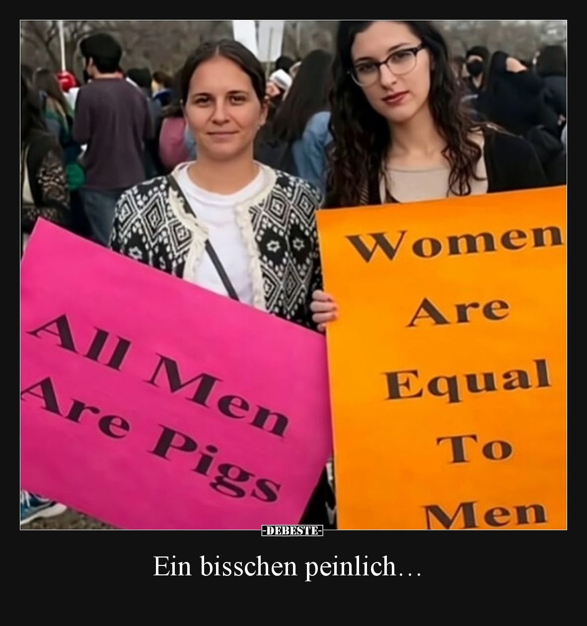 Ein bisschen peinlich…