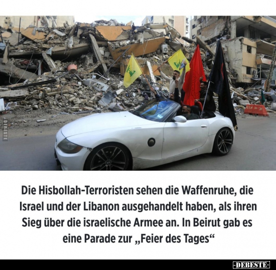 Die Hisbollah-Terroristen sehen die Waffenruhe.. - Lustige Bilder | DEBESTE.de