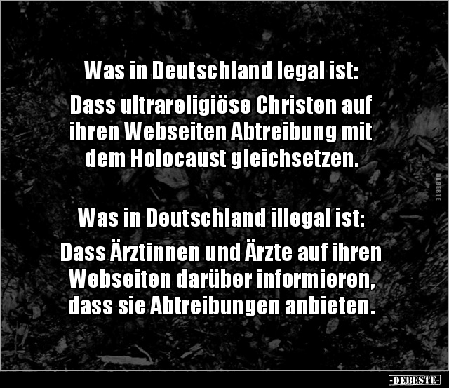 Was in Deutschland legal ist: Dass ultrareligiöse.. - Lustige Bilder | DEBESTE.de