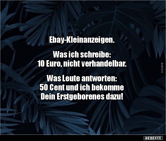 Ebay-Kleinanzeigen. Was ich schreibe.. - Lustige Bilder | DEBESTE.de