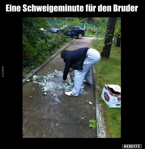 Eine Schweigeminute für den Bruder..