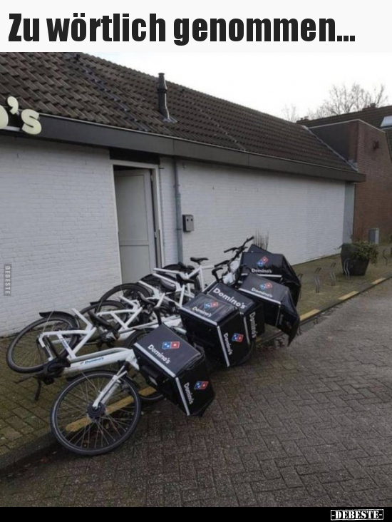 Zu wörtlich genommen...