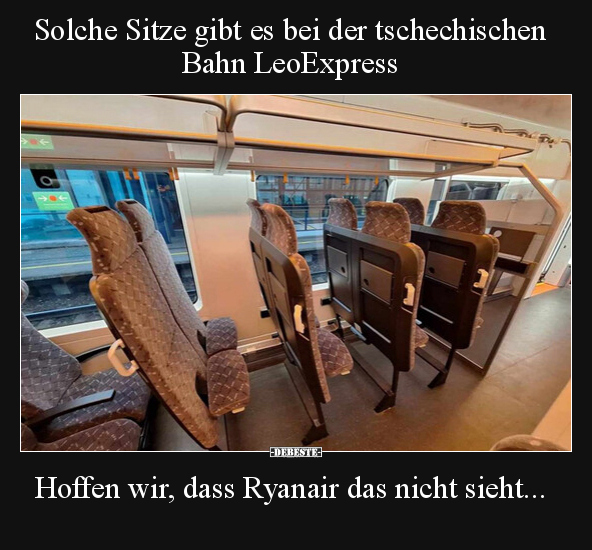 Solche Sitze gibt es bei der tschechischen Bahn.. - Lustige Bilder | DEBESTE.de
