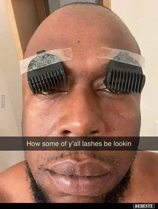 How some of y'all lashes be lookin