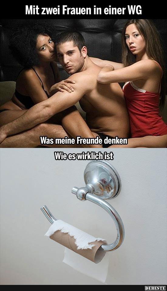 Mit zwei Frauen in einer WG..