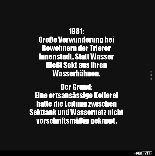 1981: Große Verwunderung bei Bewohnern der Trierer.. - Lustige Bilder | DEBESTE.de