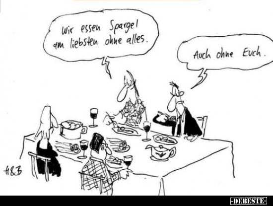Wir essen Spargel am liebsten ohne alles.. - Lustige Bilder | DEBESTE.de