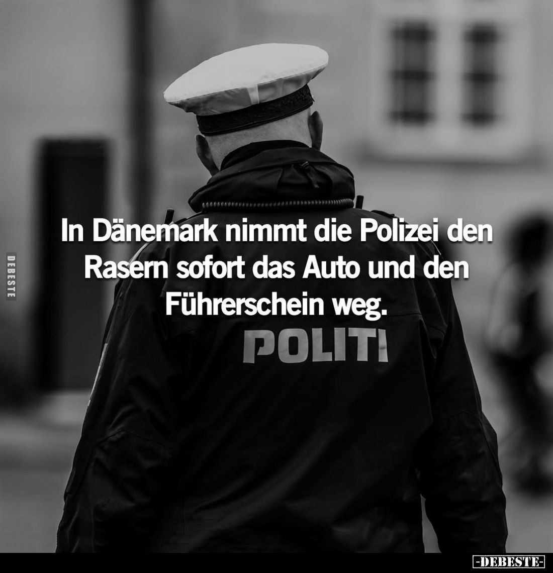 In Dänemark nimmt die Polizei den Rasern sofort das Auto und den Führerschein weg.