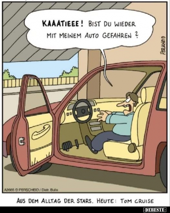 Kaaatieee! Bist du wieder mit meinem Auto gefahren?.. - Lustige Bilder | DEBESTE.de