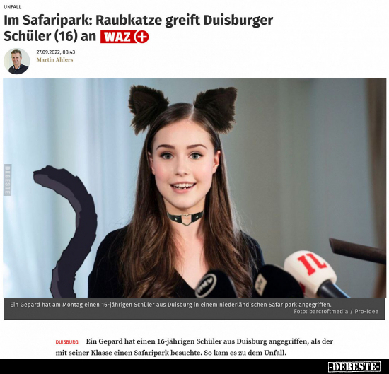 Im Safaripark: Raubkatze greift Duisburger Schüler (16).. - Lustige Bilder | DEBESTE.de