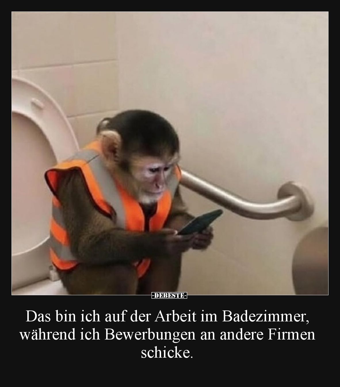 Das bin ich auf der Arbeit im Badezimmer, während ich.. - Lustige Bilder | DEBESTE.de